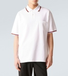 Gucci Web Stripe cotton-blend piqué polo shirt