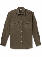 Caruso - Cotton-Corduroy Shirt - Brown