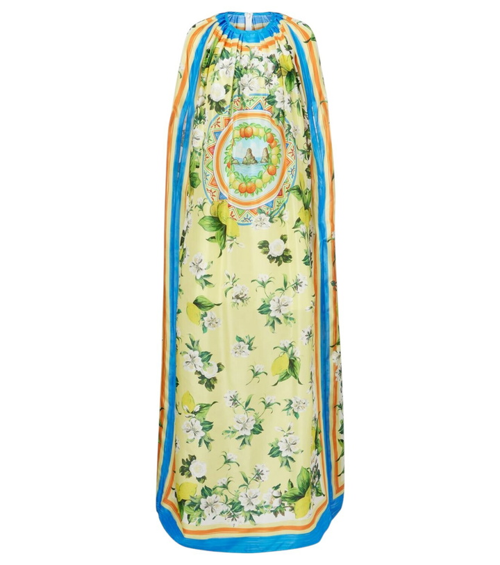 Photo: Dolce&Gabbana Printed silk cape