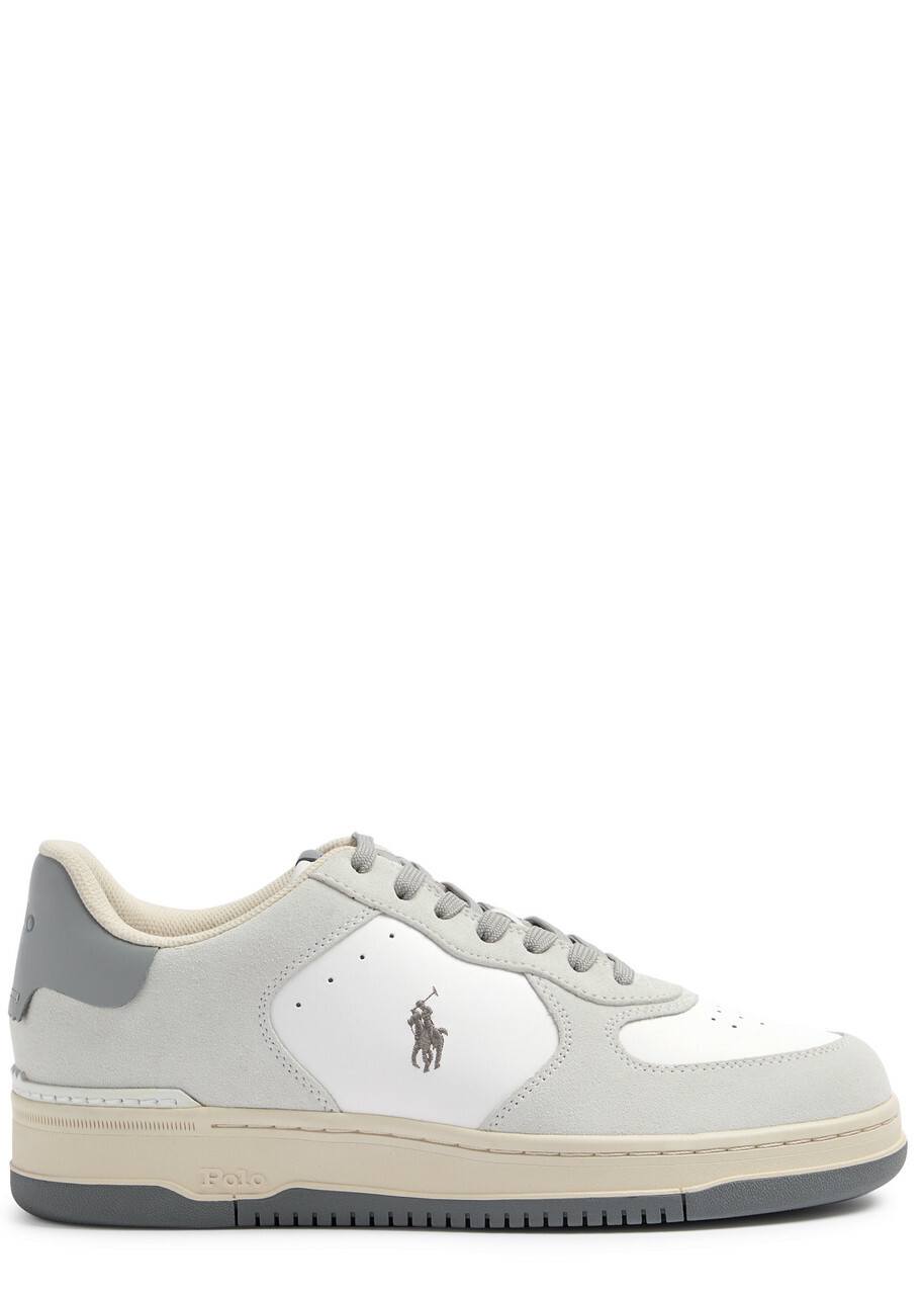 Polo Ralph Lauren Masters Court Panelled Leather Sneakers White