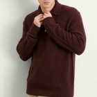 Norse Projects Men's Rasmus Relaxed Brushed Polo in Mahogany