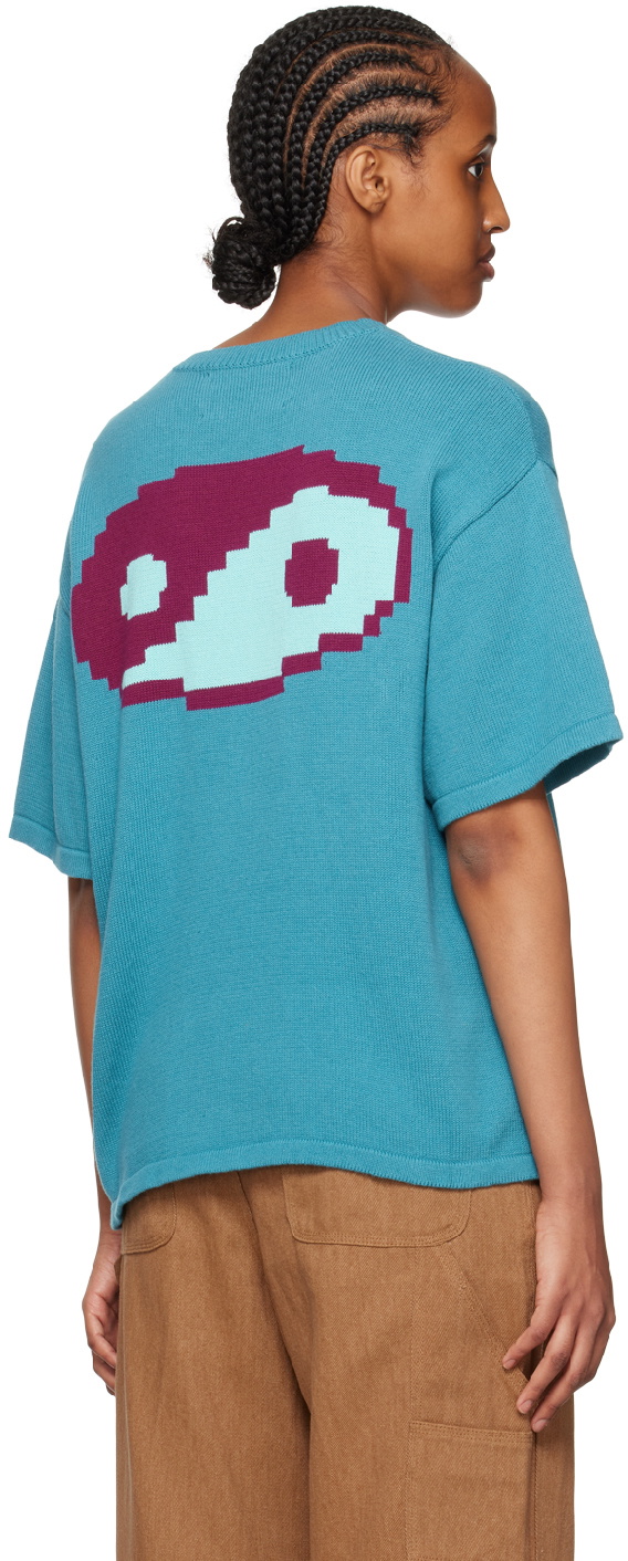 Brain Dead Blue Anarchy Wink Sweater