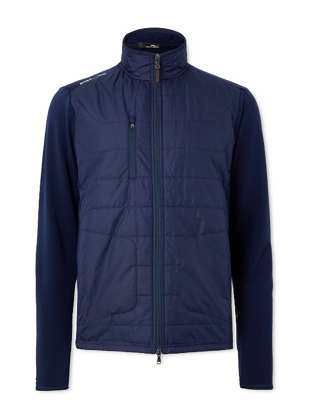 Photo: RLX Ralph Lauren - Panelled Jersey and Padded Ripstop Jacket - Blue
