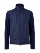 RLX Ralph Lauren - Panelled Jersey and Padded Ripstop Jacket - Blue