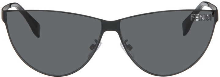 Photo: Fendi Black Cutout Sunglasses