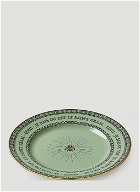 Set of Two Bee Dessert Plate in Green