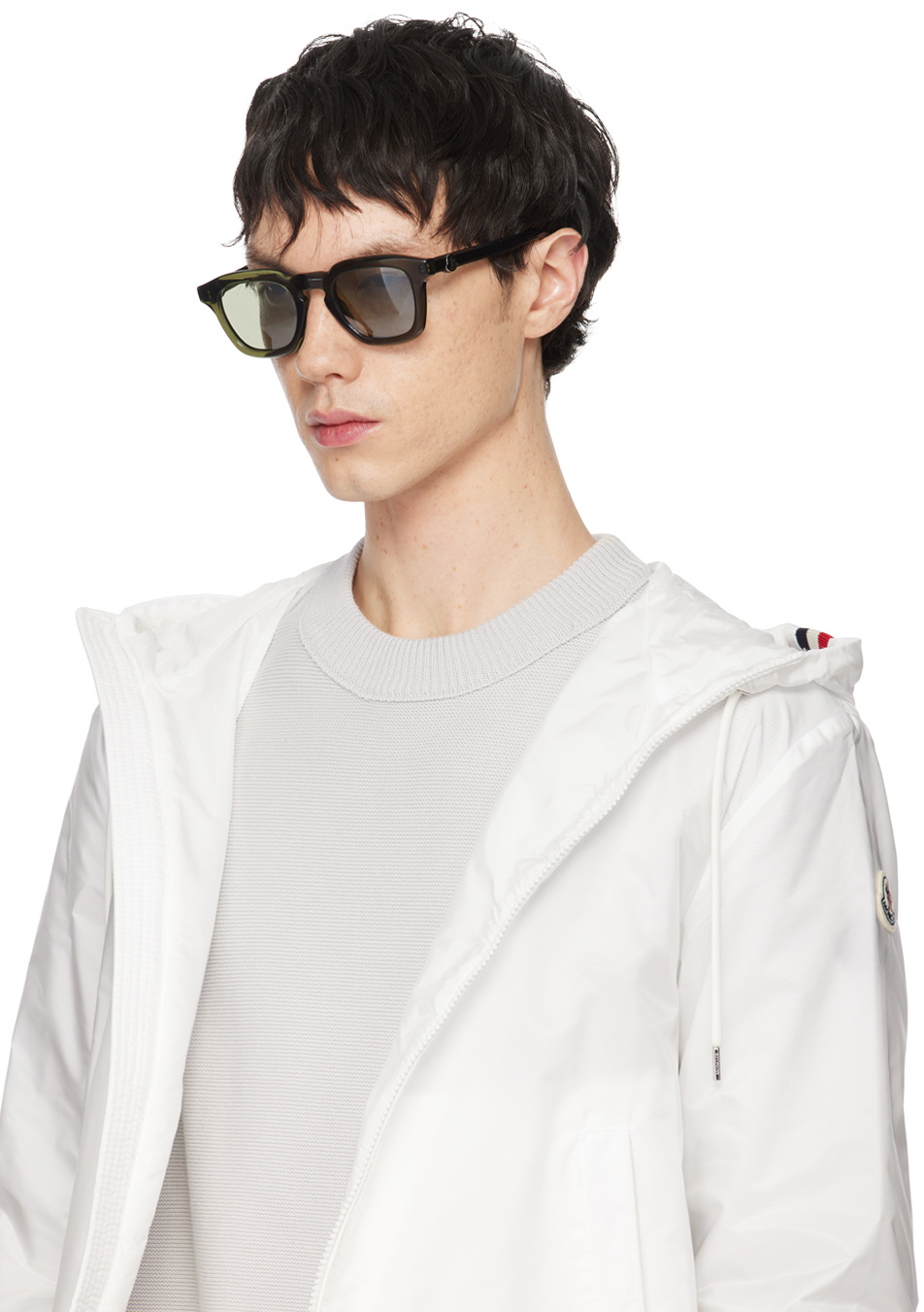 Moncler Khaki Gradd Sunglasses