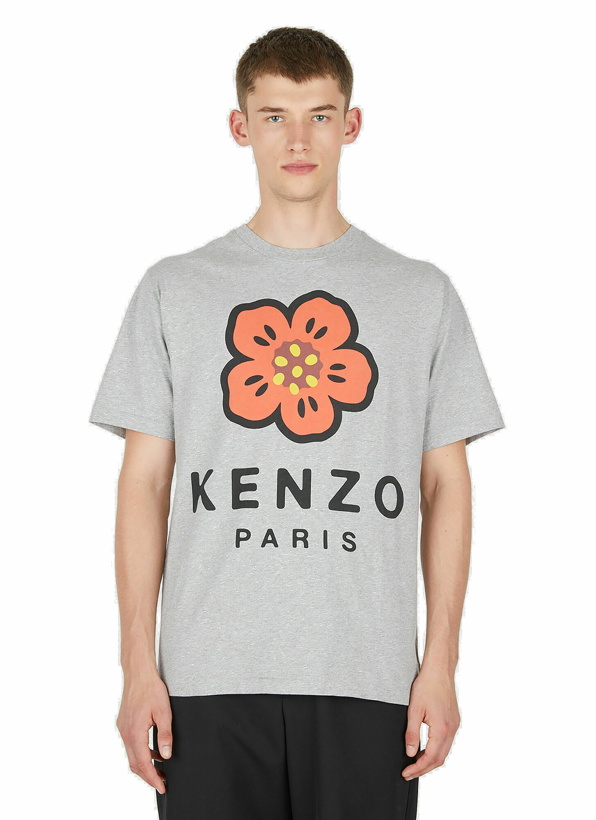 Photo: Flower Logo T-Shirt in Grey