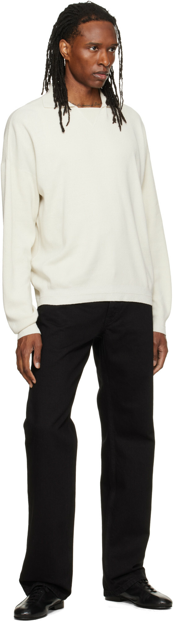 Calvin Klein Collection Off-White Desmond Polo