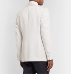 TOM FORD - Cream Shelton Slim-Fit Satin-Trimmed Wool and Mohair-Blend Tuxedo Jacket - Neutrals