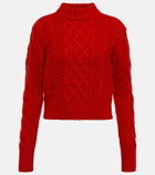 Emilia Wickstead Artie cable-knit wool-blend sweater