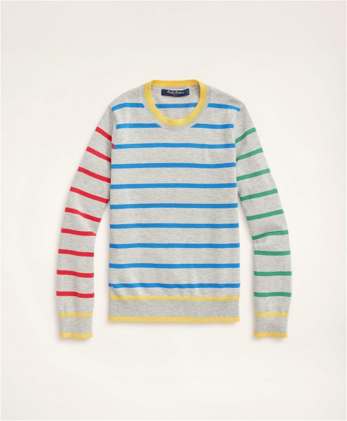 Photo: Brooks Brothers Boys Supima Cotton Fun Stripe Sweater