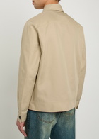 PS Paul Smith Cotton and Linen-blend Overshirt Beige