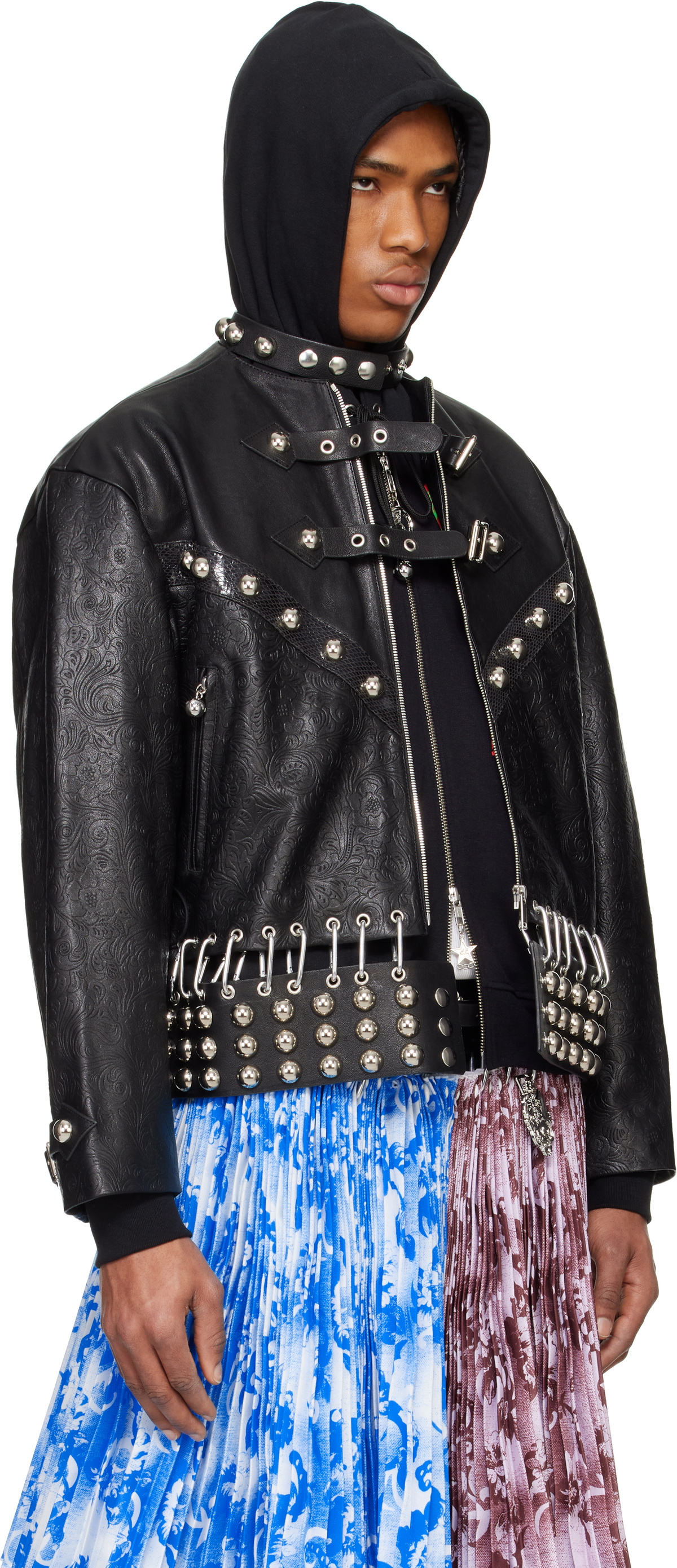 Chopova Lowena Black Lunge Leather Jacket Chopova Lowena