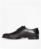Brooks Brothers Men's 1818 Footwear Leather Wingtips Shoes | Black