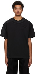 Feng Chen Wang Black Layered Stitch Detail T-Shirt