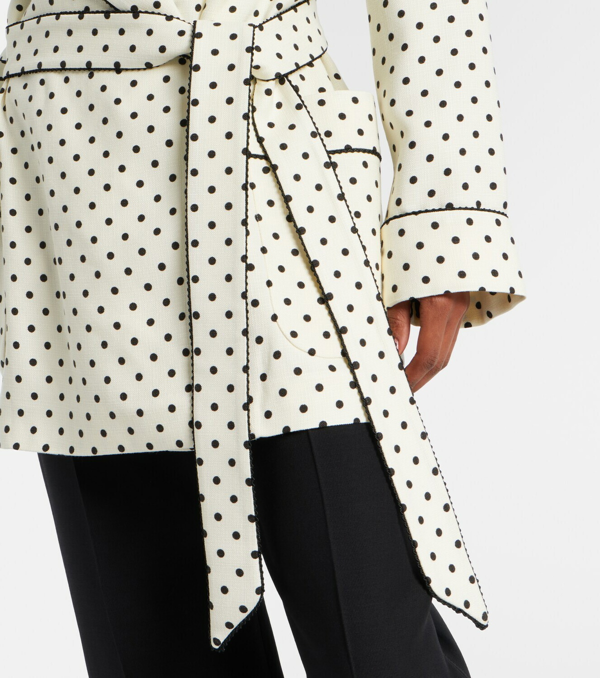 Valentino Plus De Pois belted jacket