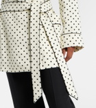 Valentino Plus De Pois belted jacket