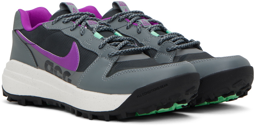 Nike Gray & Purple ACG Lowcate Sneakers Nike