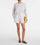 Leset Yoshi striped cotton-blend shirt