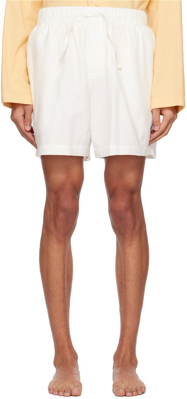 Photo: Tekla Off-White Oversized Pyjama Shorts