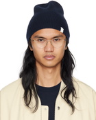 Jil Sander Navy Knit Beanie