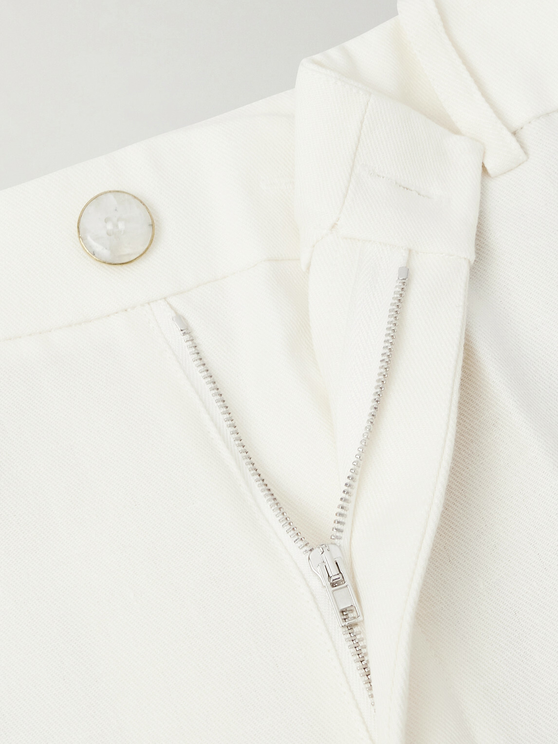 God's True Cashmere - Straight-Leg Linen-Twill Trousers - White