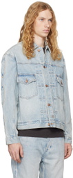 Ksubi Blue Doubledown Oh G Paragon Kraft Denim Jacket