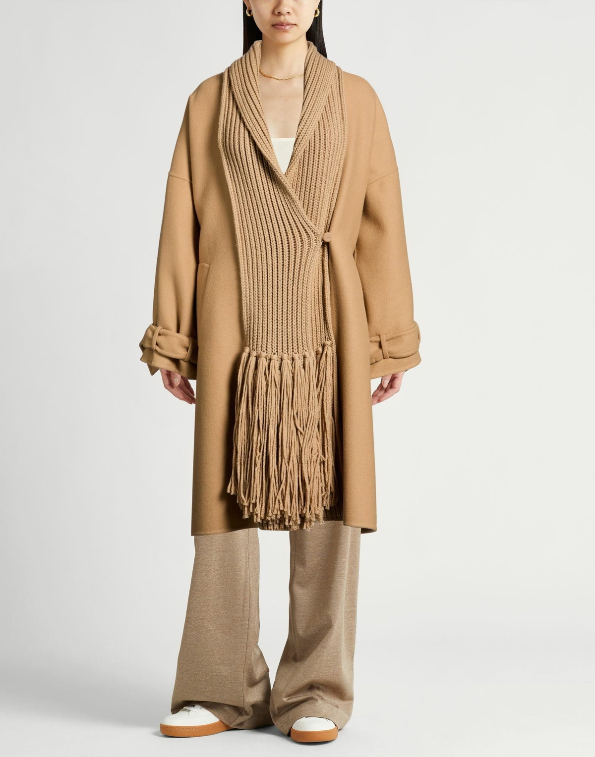 Ermanno Scervino Womens Coat in Sand
