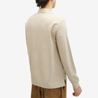 Polo Ralph Lauren Men's Long Sleeve Custom Fit Polo Shirt in Tuscan Beige Heather