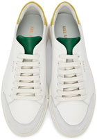 Axel Arigato White & Yellow Croc Clean 90 Triple Sneakers