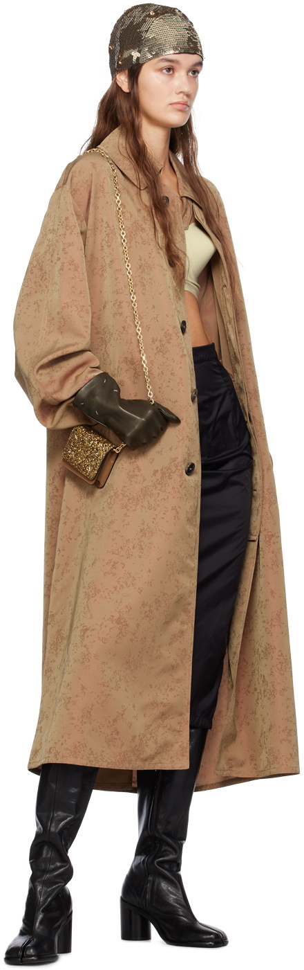 Maison Margiela Gold Micro Glitter Chain Wallet Bag Maison