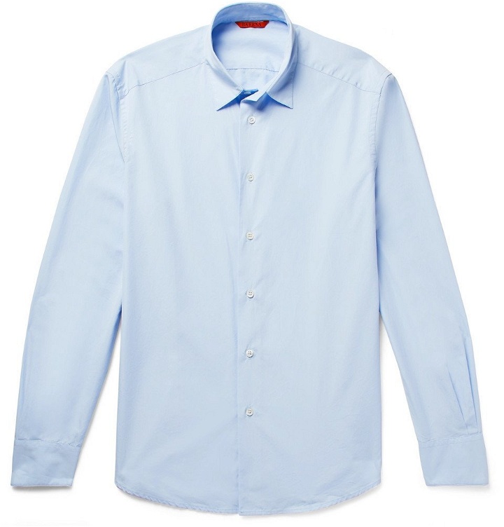 Photo: Barena - Slim-Fit Cotton-Poplin Shirt - Men - Light blue