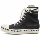 Rick Owens DRKSHDW Men's Cargo Sneakers in Black/Milk