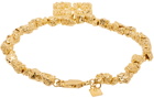 Veneda Carter SSENSE Exclusive Gold Ganni Edition Beaded Bracelet