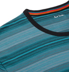 PAUL SMITH - Striped Stretch Cotton-Blend Pyjama T-Shirt - Blue