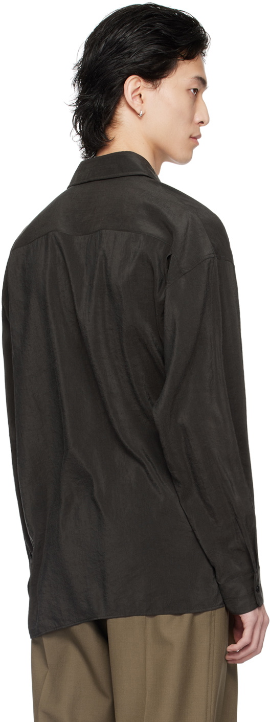 LEMAIRE Brown Twisted Shirt Lemaire