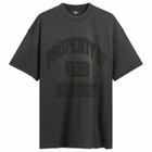 END. x Represent Property Of T-Shirt in Stained Black