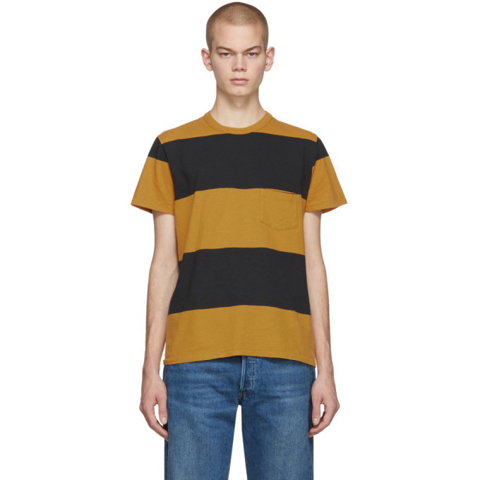 Photo: Levis Vintage Clothing Yellow and Black Stripe 1960s Casual T-Shirt