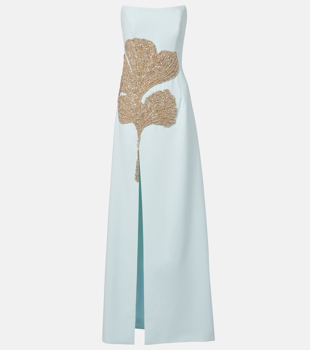 Costarellos Faranna embellished crêpe corset gown