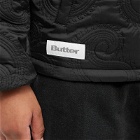 Butter Goods Men's Paisley Reversible Puffer Jacket in Black