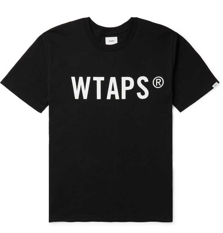 Photo: WTAPS - Logo-Print Cotton-Jersey T-Shirt - Black