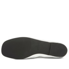 ALOHAS Women's Rosalind Leather Ballet Flats in Shimmer Silver
