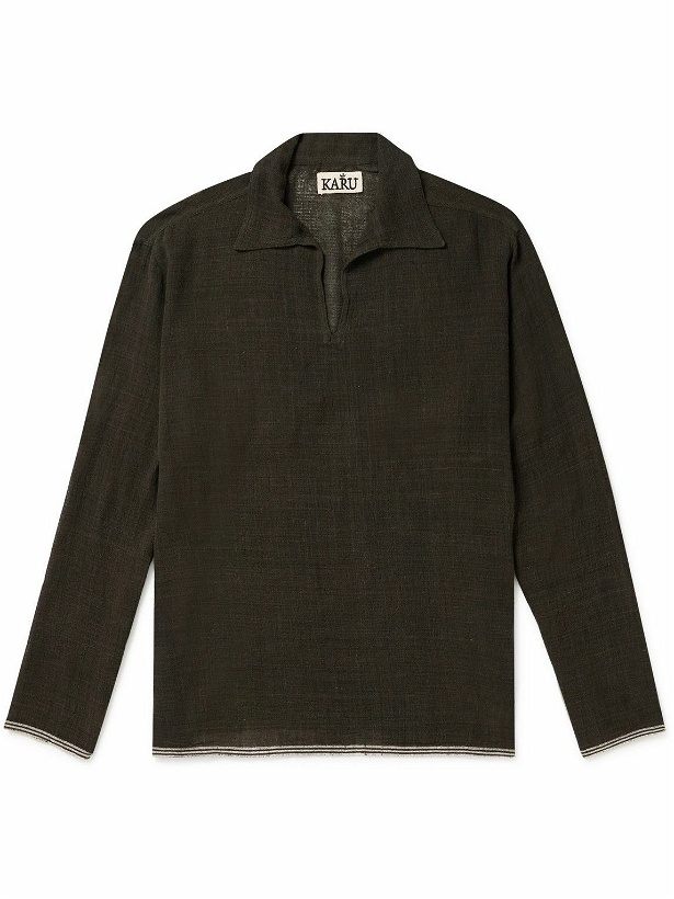 Photo: Karu Research - Garment-Dyed Cotton Shirt - Brown