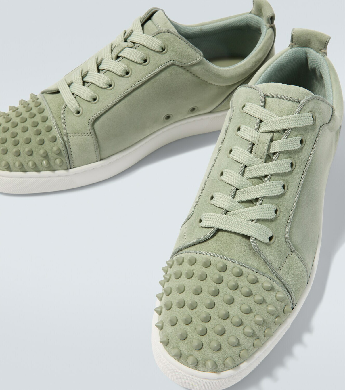 Christian Louboutin Louis Junior Spikes suede sneakers