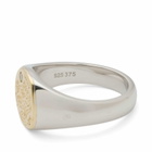 Tom Wood Why Me Ring Gold Top in Silver/Gold