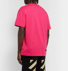 Palm Angels - Printed Cotton-Jersey T-Shirt - Pink