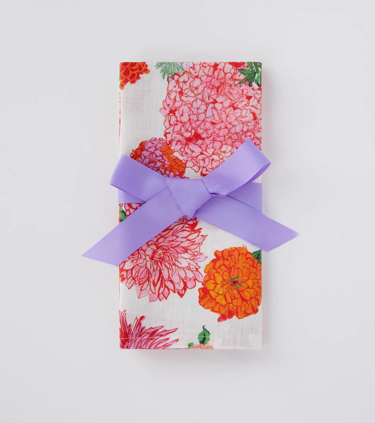 La DoubleJ Bright Blooms Large set of 2 napkins