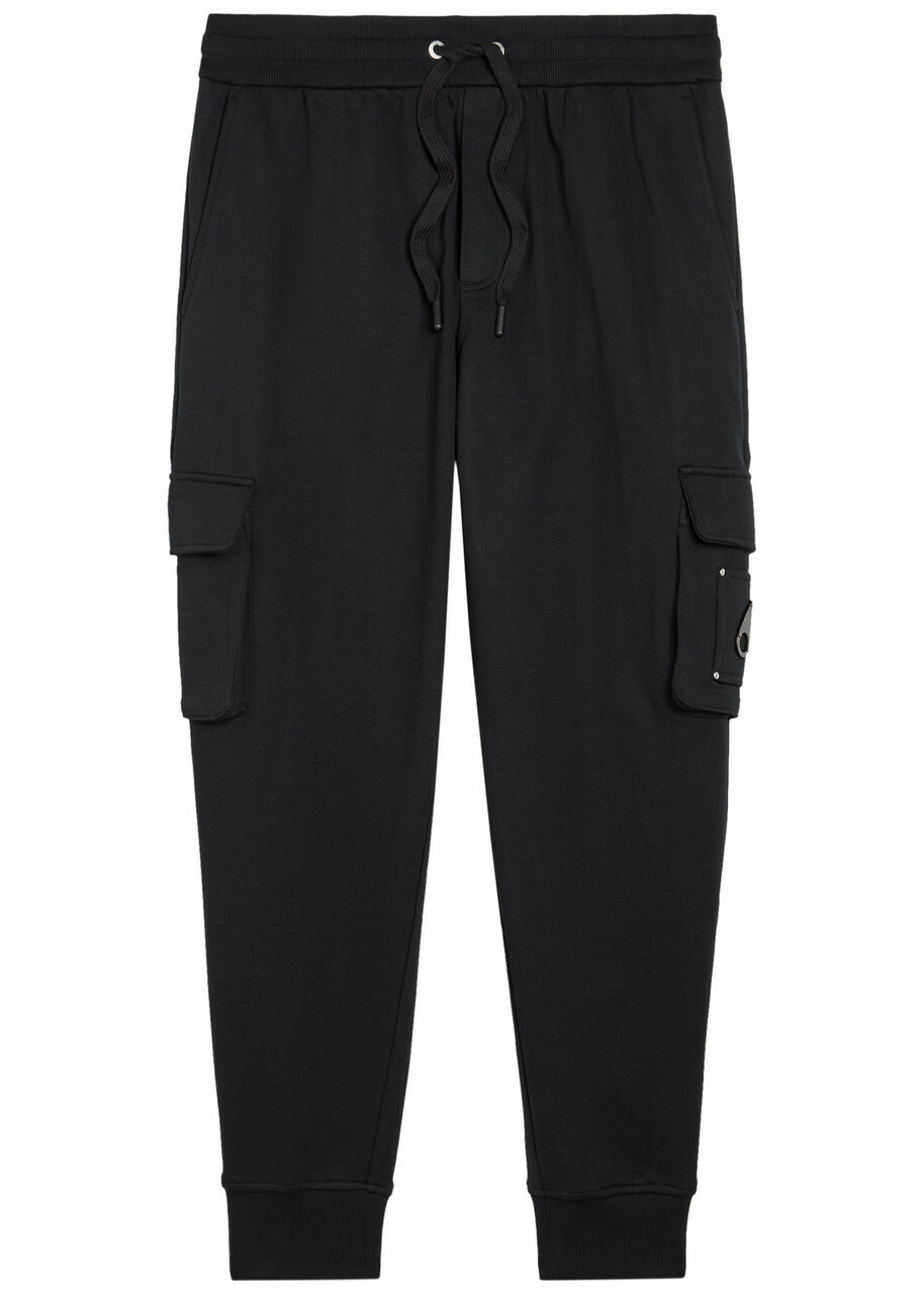 Moose Knuckles Hartsfield Tapered-leg Cotton Cargo Sweatpants Black