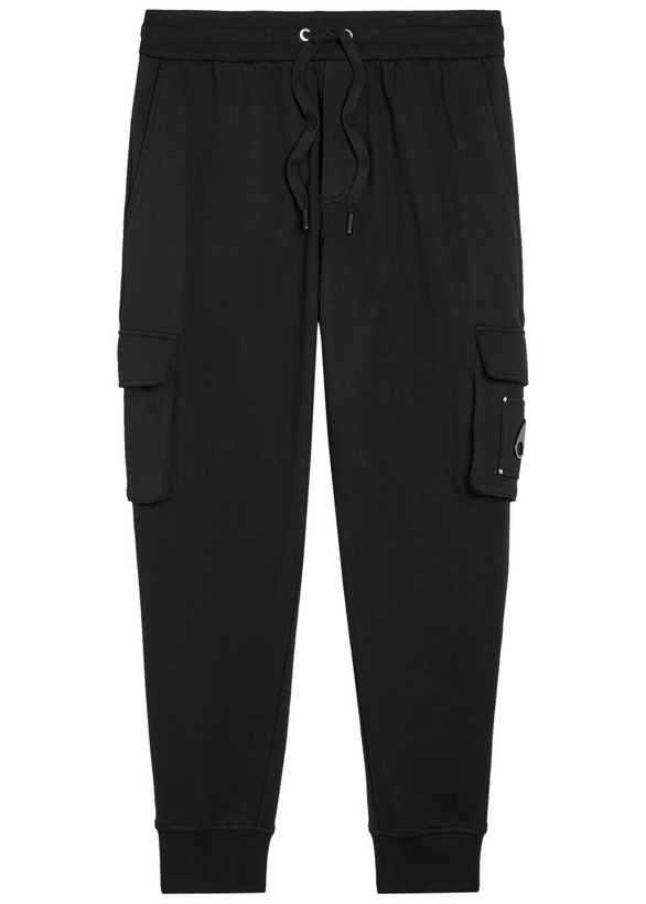 Photo: Moose Knuckles Hartsfield Tapered-leg Cotton Cargo Sweatpants Black